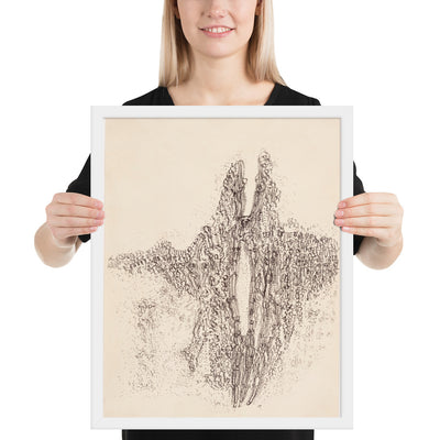 Mescaline Drawing by Henri Michaux, Framed poster