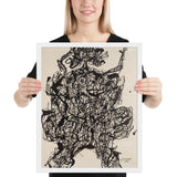 Corps de Dame v2 by Jean Dubuffet, Framed poster