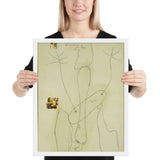 Drawing - Collage by Joan Miró, Framed poster