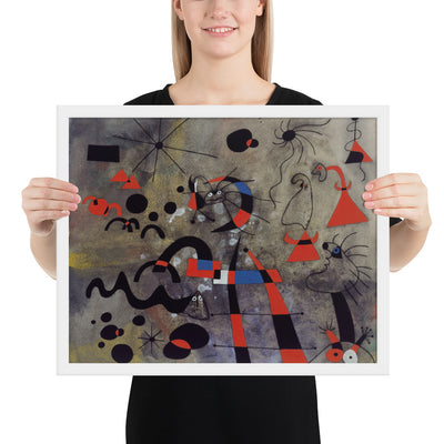 The Escape Ladder by Joan Miró, Framed poster