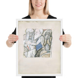 The Return of the Prodigal Son by Max Beckmann, Framed poster