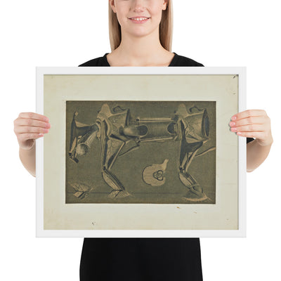 The Horse He's Sick by Max Ernst, Framed poster