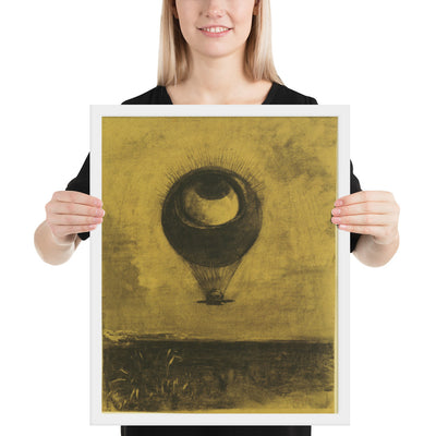 Eye-Balloon by Odilon Redon, Framed poster