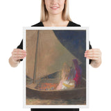 The Barque by Odilon Redon, Framed poster