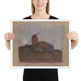 Windmill by Odilon Redon, Framed poster