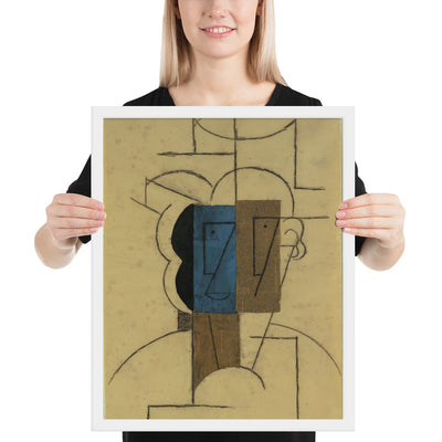 Man with a Hat by Pablo Picasso, Framed poster