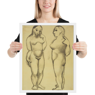 Two Nudes by Pablo Picasso, Framed poster