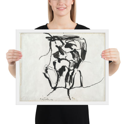 Head -- Double View by Philip Guston, Framed poster