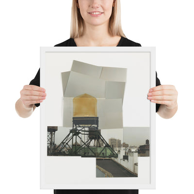 Drawing for Water Tower, V by Rachel Whiteread, Framed poster