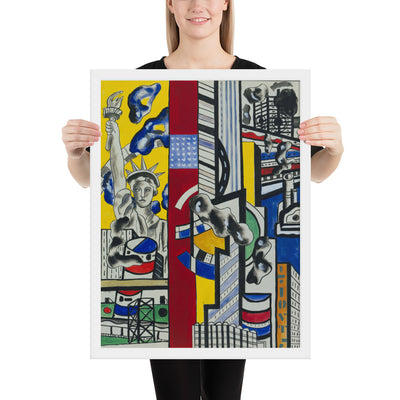 Study for Cinematic Mural, Study II by Fernand Léger, Framed poster