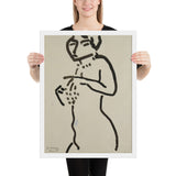 The Necklace by Henri Matisse, Framed poster