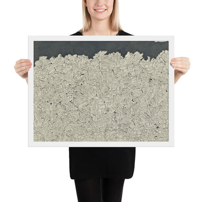 Landscape by Jean Dubuffet, Framed poster