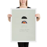 Three Rainbows for Core by Jim Dine, Framed poster