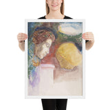 The Blessing by Odilon Redon, Framed poster