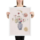 The Blue Vase by Odilon Redon, Framed poster