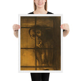 The Convict by Odilon Redon, Framed poster