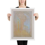 Virgin under the Arch by Odilon Redon, Framed poster