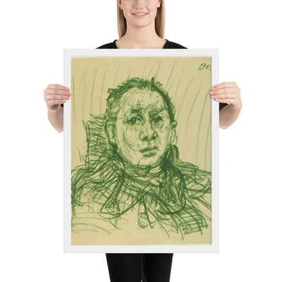 Hugo Erfurth by Oskar Kokoschka, Framed poster