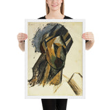 Head of a Woman by Pablo Picasso, Framed poster