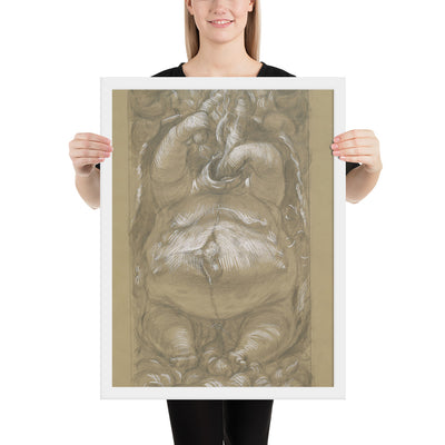 Gluttony by Paul Cadmus, Framed poster