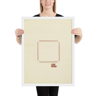 No. 37 Brown Square I by Richard Tuttle, Framed poster