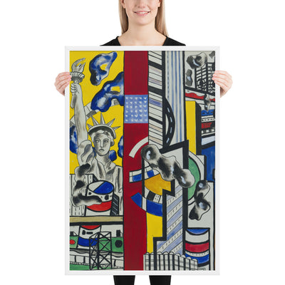 Study for Cinematic Mural, Study II by Fernand Léger, Framed poster