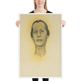 Portrait of Dorothy Schubart by Georgia O'Keeffe, Framed poster