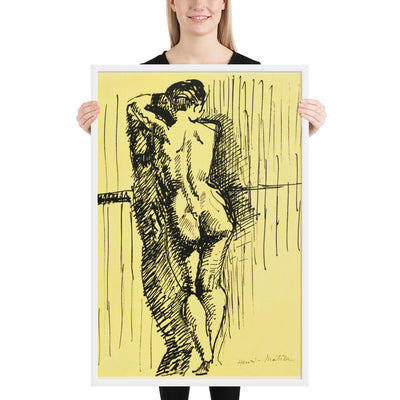 Standing Woman seen from Behind by Henri Matisse, Framed poster