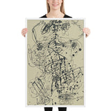 Corps de Dame by Jean Dubuffet, Framed poster