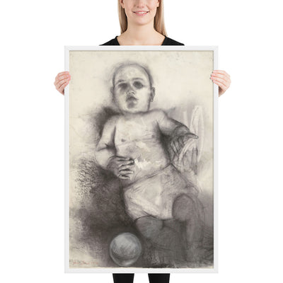 Third Baby Drawing by Jim Dine, Framed poster