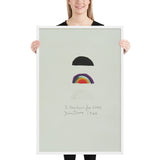 Three Rainbows for Core by Jim Dine, Framed poster