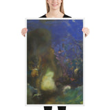 Roger and Angelica by Odilon Redon, Framed poster