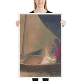 The Barque by Odilon Redon, Framed poster