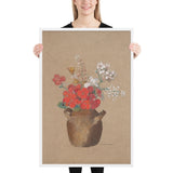 Vase of Flowers by Odilon Redon, Framed posterster