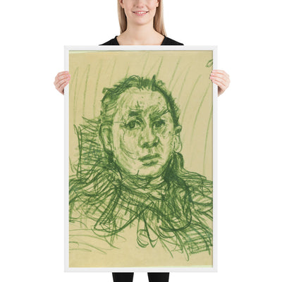 Hugo Erfurth by Oskar Kokoschka, Framed poster