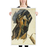 Head of a Woman by Pablo Picasso, Framed poster