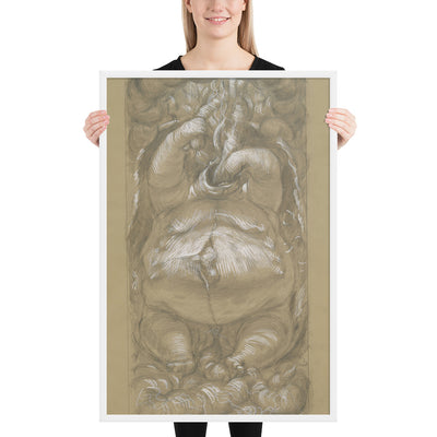 Gluttony by Paul Cadmus, Framed poster