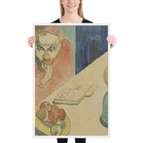 Portrait of Jacob Meyer de Haan by Paul Gauguin, Framed poster