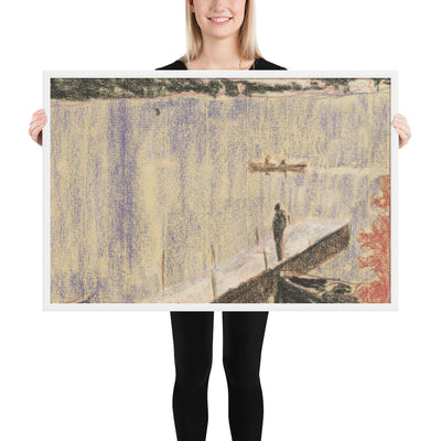 Jetty by Peter Doig, Framed poster