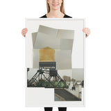 Drawing for Water Tower, V by Rachel Whiteread, Framed poster