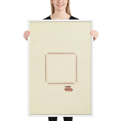 No. 37 Brown Square I by Richard Tuttle, Framed poster