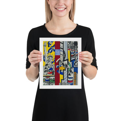 Study for Cinematic Mural, Study II by Fernand Léger, Framed poster