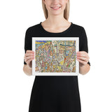 Bon Marché II by Jean Dubuffet, Framed poster