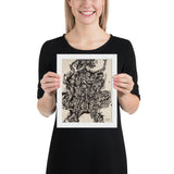 Corps de Dame v2 by Jean Dubuffet, Framed poster