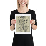 Corps de Dame by Jean Dubuffet, Framed poster