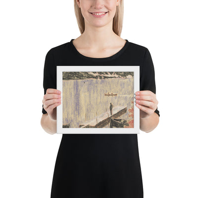 Jetty by Peter Doig, Framed poster