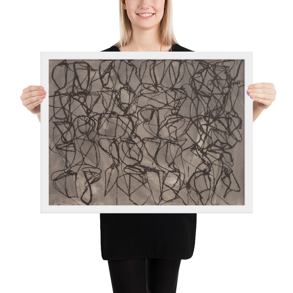 Rain by Brice Marden, Framed poster