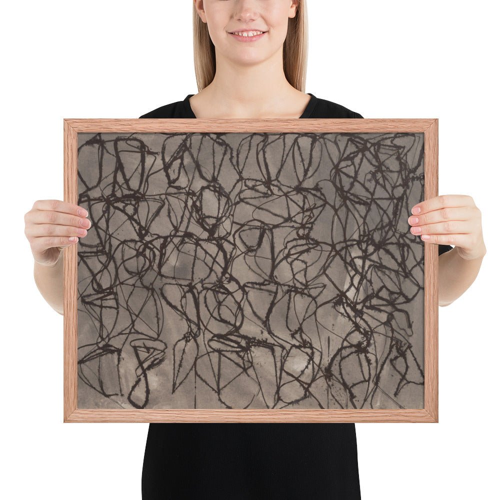 Rain by Brice Marden, Framed poster