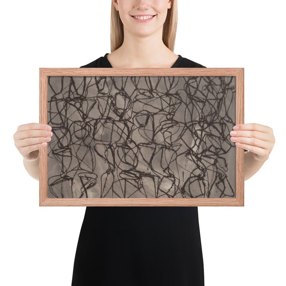 Rain by Brice Marden, Framed poster