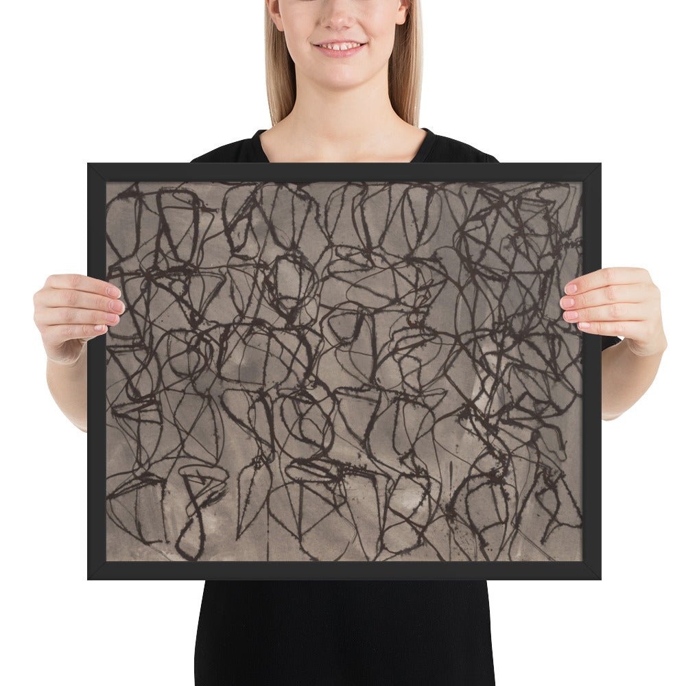 Rain by Brice Marden, Framed poster